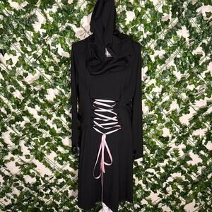 Black and pink corset dress
